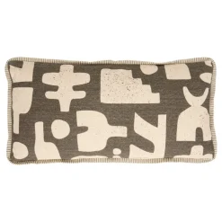 Coussin rectangulaire à motifs abstraits