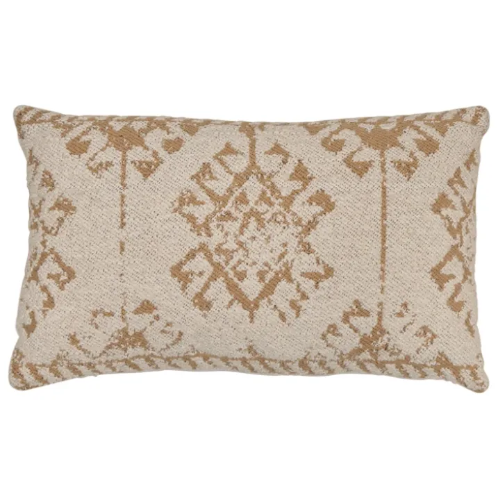 Coussin rectangulaire à motif tissé