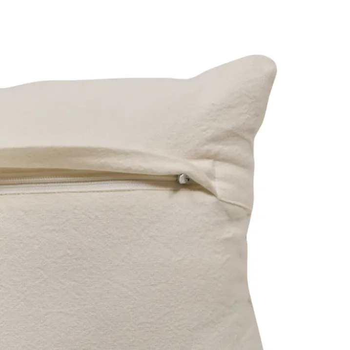 Coussin rectangulaire à motif tissé