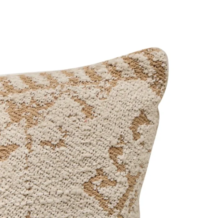 Coussin rectangulaire à motif tissé