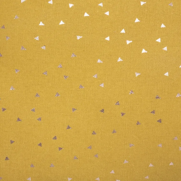 Coussin étoile à motifs métallisés