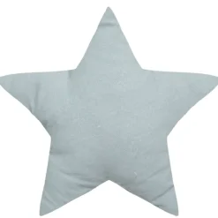 Coussin étoile à motifs métallisés