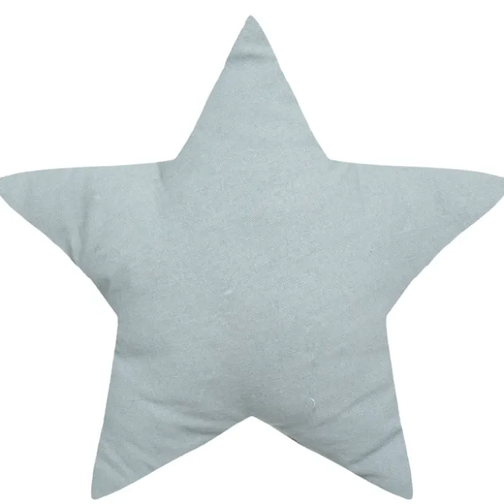 Coussin étoile à motifs métallisés