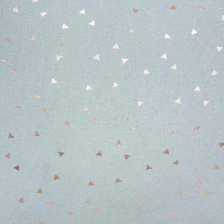 Coussin étoile à motifs métallisés