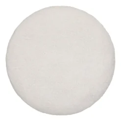 Coussin uni en polaire et bouclette
