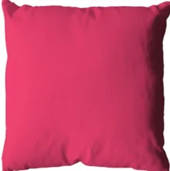 Coussin uni en polyester déhoussable
