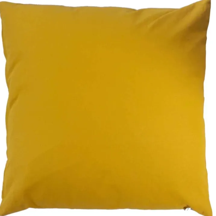 Coussin uni en polyester déhoussable