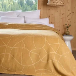 Couverture en laine Jacquard graphique