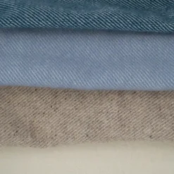 Couverture en laine mélangée effet denim