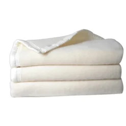 Couverturelaine Woolmark double face
