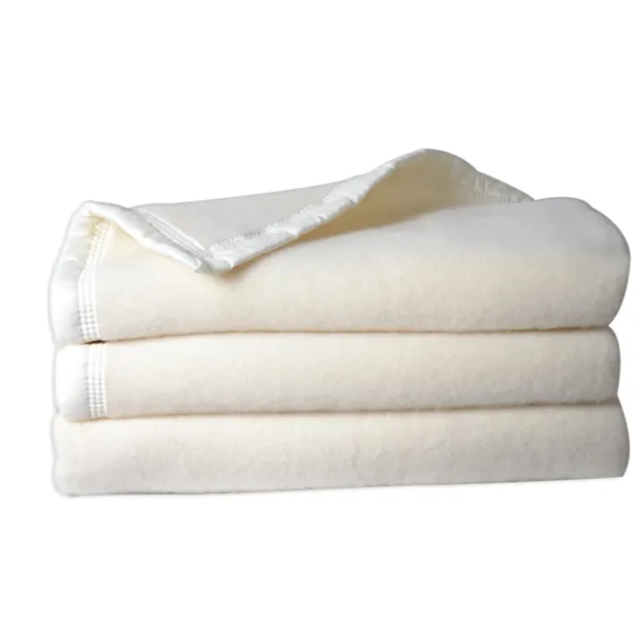 Couverturelaine Woolmark double face