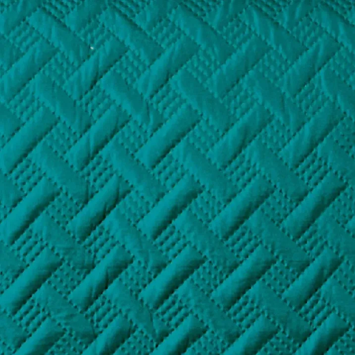 Couverture molletonné surpiquage graphique