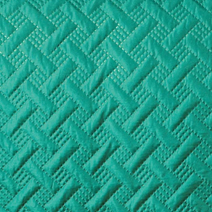 Couverture molletonné surpiquage graphique