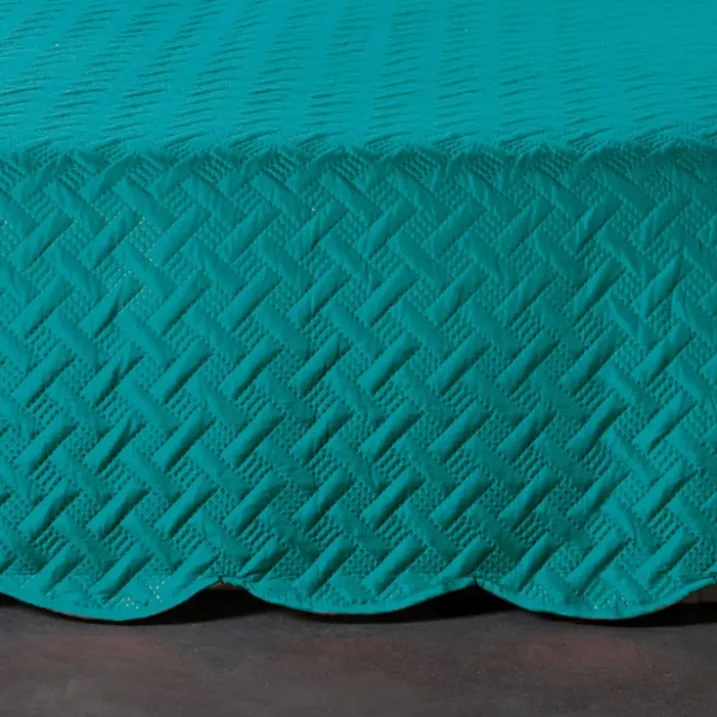 Couverture molletonné surpiquage graphique