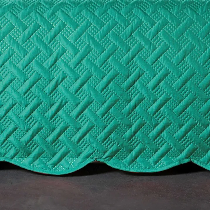 Couverture molletonné surpiquage graphique