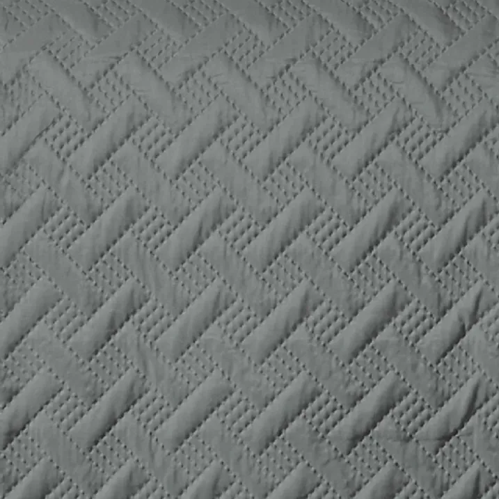 Couverture molletonné surpiquage graphique