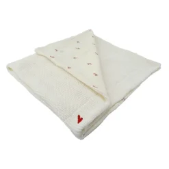 Couverture réversible Love pour bébé