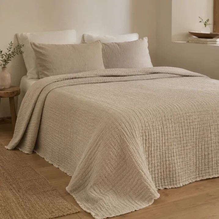 Couvre lit 100% coton premium point kanta TIVOLI HAOMY