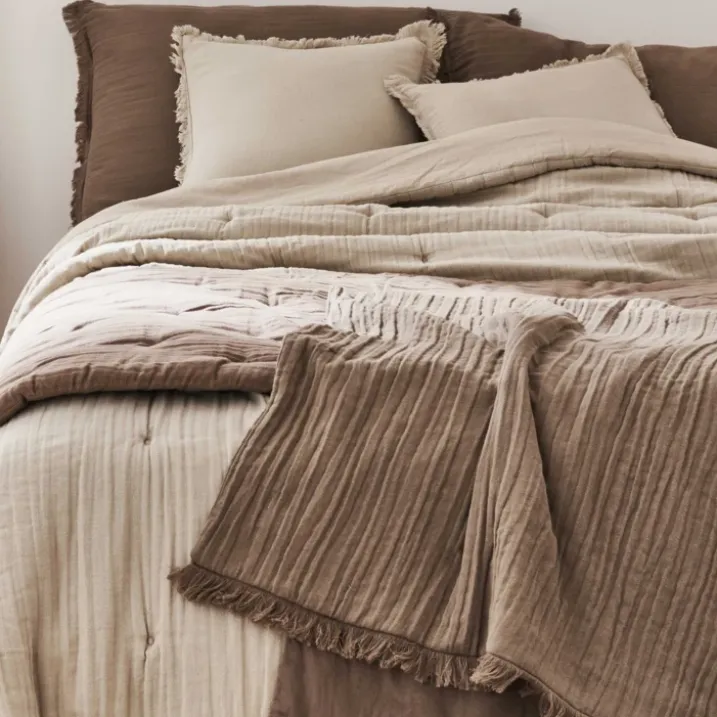 Couvre-lit en gaze de coton lavé