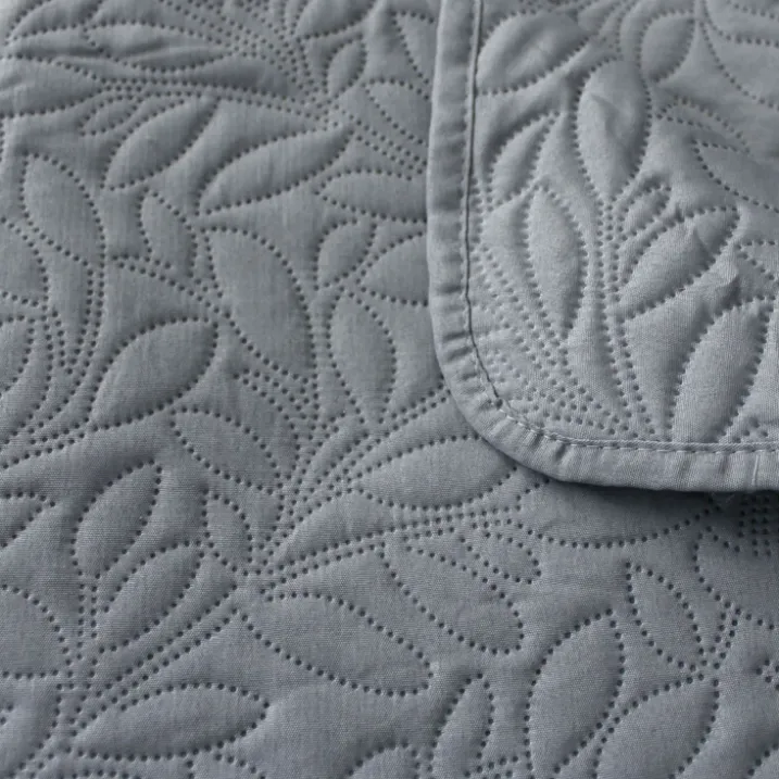 Couvre-lit microfibre à motif floral