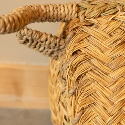 Déco murale petite tête de Taureau en paille