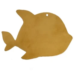 Déco murale poisson en laiton