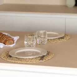 Dessous de plat fibre de palmier ajouré