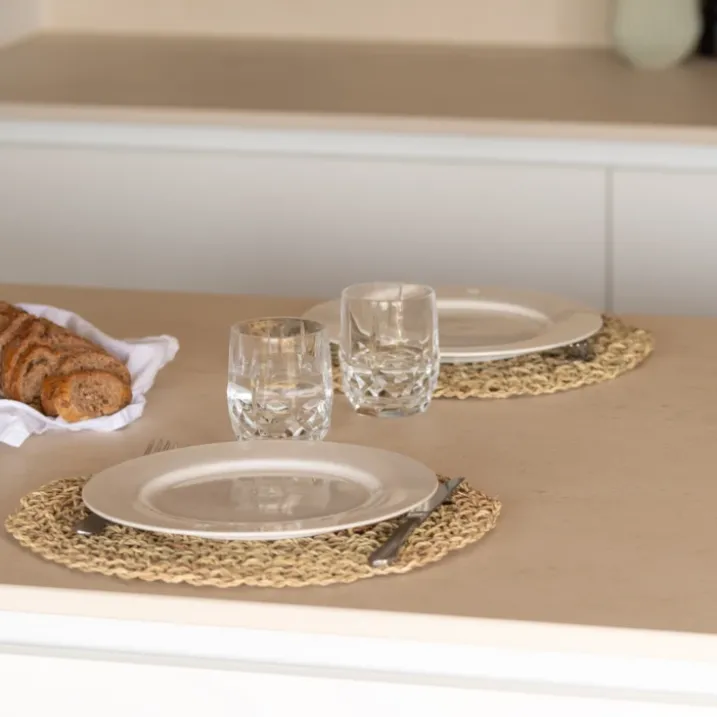 Dessous de plat fibre de palmier ajouré