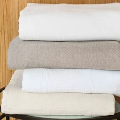Dessus de lit jacquard épais en polycoton