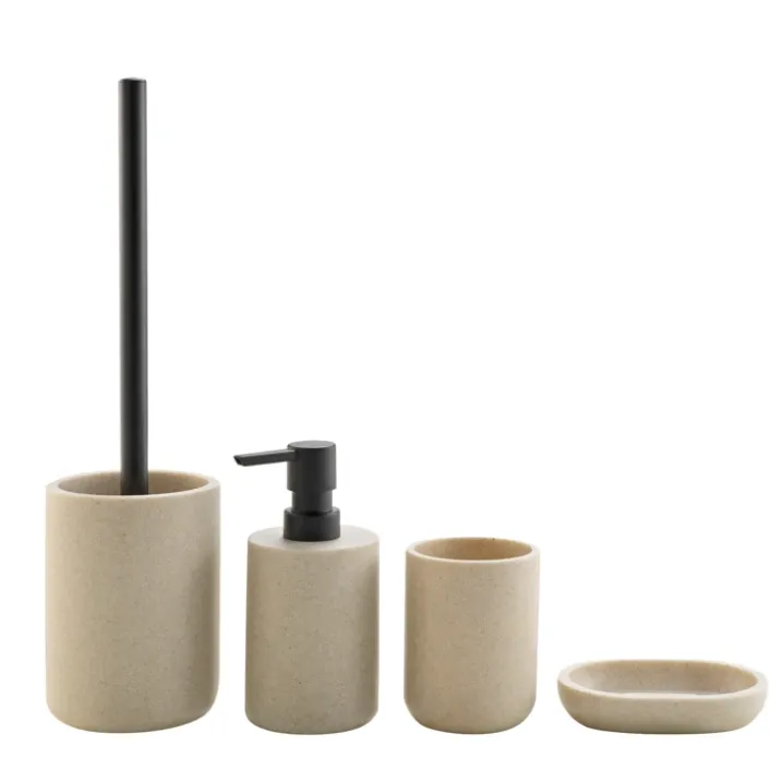 Distributeur de savon effet granite pour salle de bain