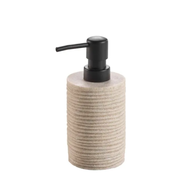 Distributeur de savon effet strié pour salle de bain