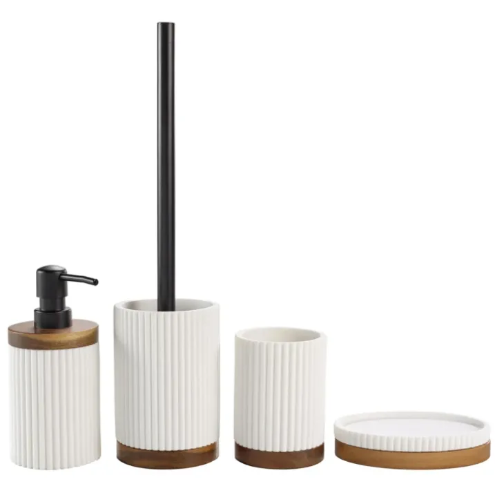 Distributeur de savon en acacia