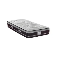 DIVIN - Matelas ressorts ensachés + sommier bois - ferme