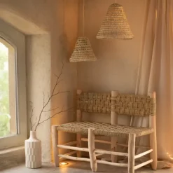 Double banquette Marocaine tressage damier