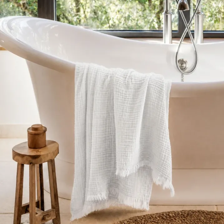 Drap de bain en gaze de coton