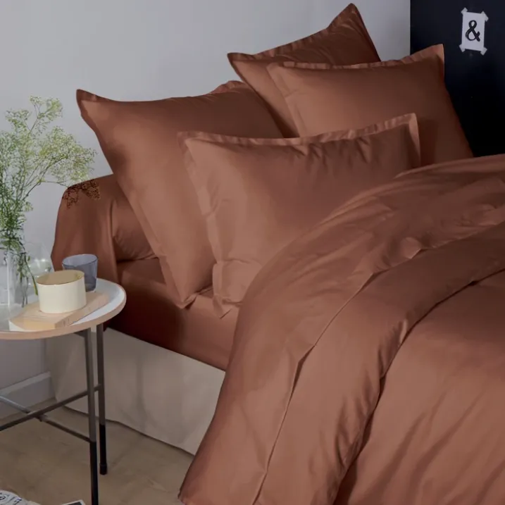 Drap en satin de coton uni