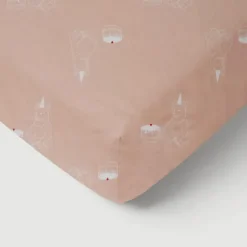 Drap-housse bébé en jersey 100% coton extensible anniversaire