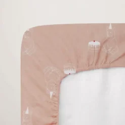 Drap-housse bébé en jersey 100% coton extensible anniversaire