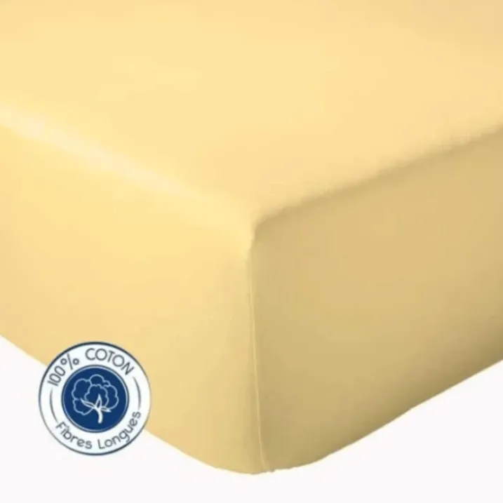 Drap Housse coton bonnet 23 cm fabriqué en France