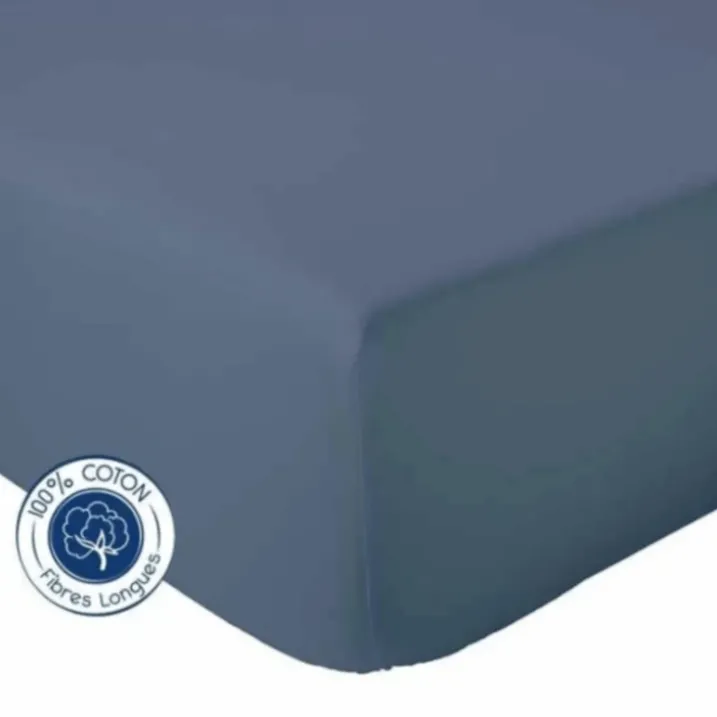 Drap Housse coton bonnet 23 cm fabriqué en France