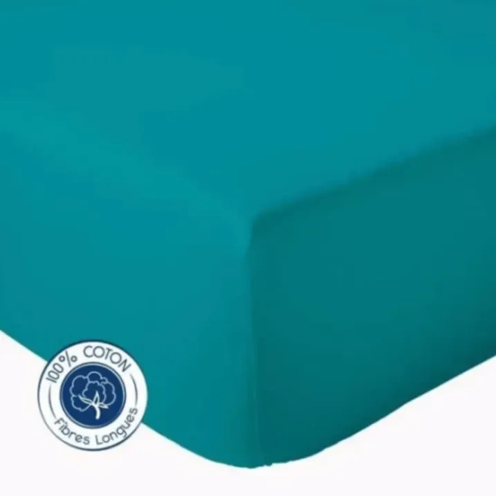 Drap Housse coton bonnet 23 cm fabriqué en France
