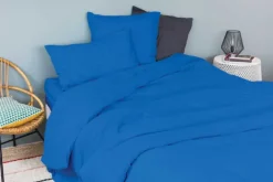 Drap housse en coton Lavé Oekotex