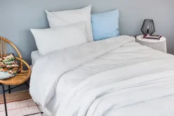 Drap housse en coton Lavé Oekotex