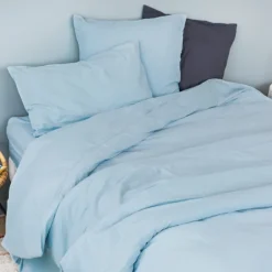 Drap housse en coton Lavé Oekotex