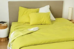 Drap housse en coton Lavé Oekotex