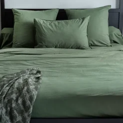 Drap housse en coton Lavé Oekotex