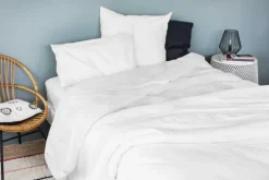 Drap housse en coton Lavé Oekotex