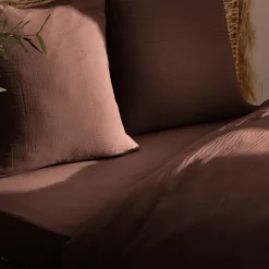 Drap housse en gaze de coton