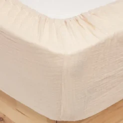 Drap housse en gaze de coton