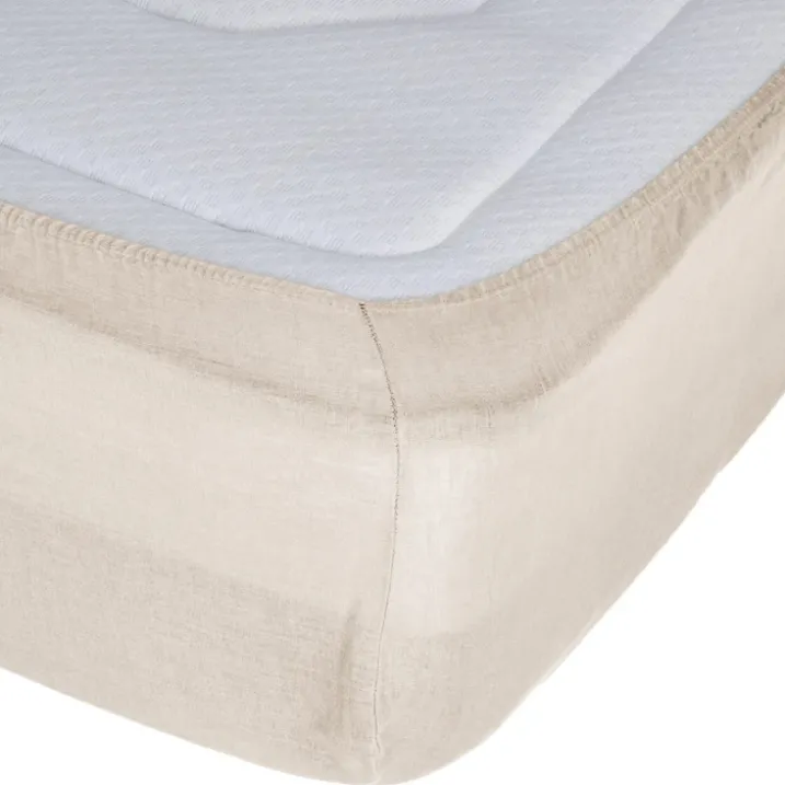 Drap housse en 100% lin